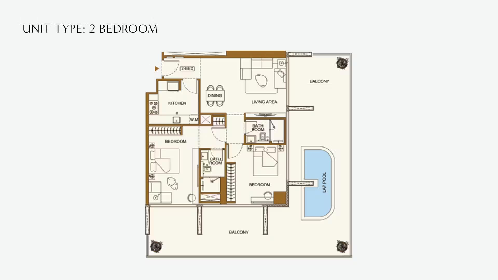 binghatti-luxuria-two-bedroom-layout